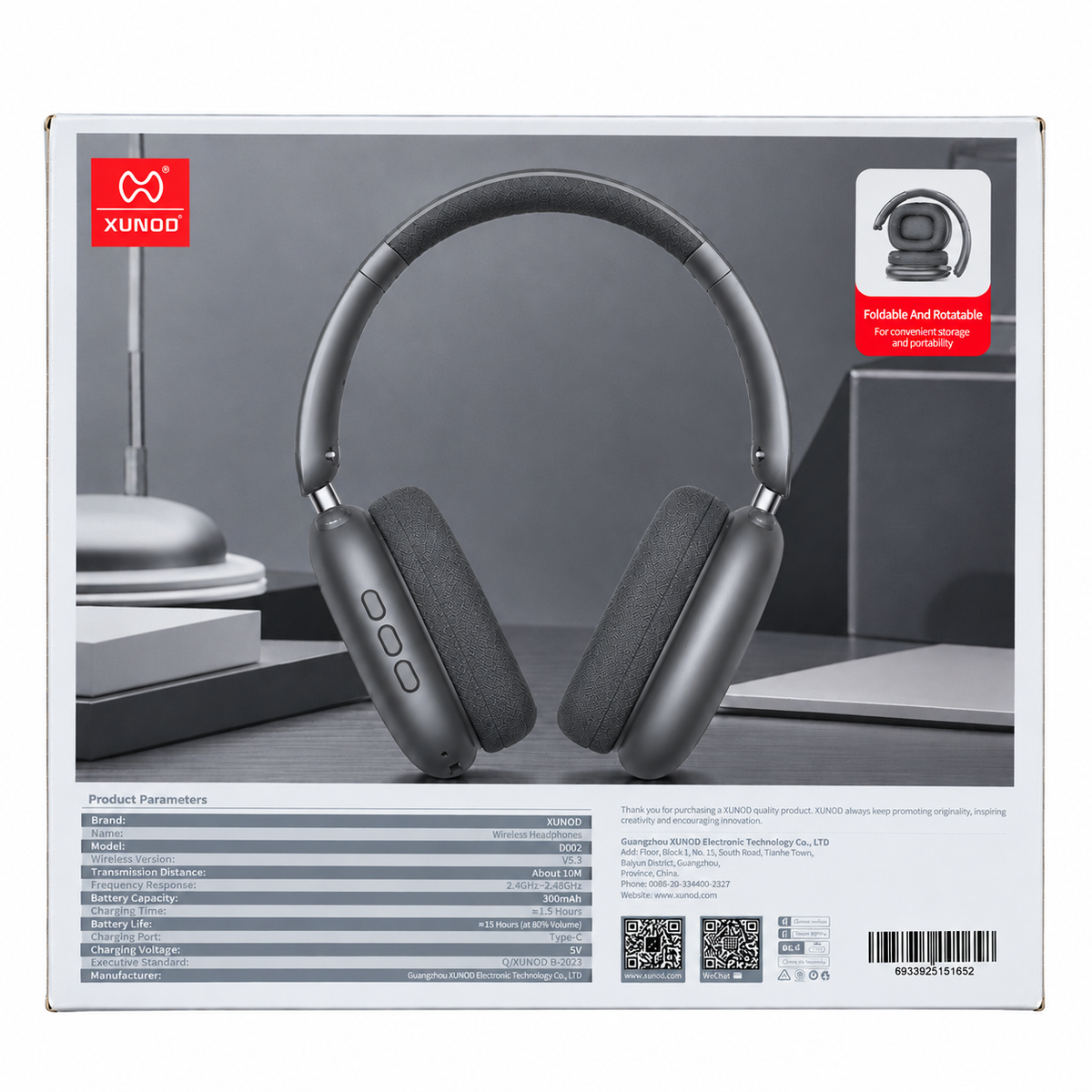 XUNDO D002 Wireless Headphones